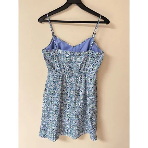 J Crew Factory Womens Fully Lined Summer Casual Slip Dress with pockets Green Pu - Picture 2 of 8